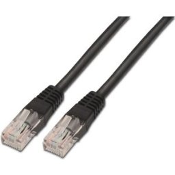 Cabo de Rede RJ45 Cat5e U/UTP Preto (1 metro) - AISENS