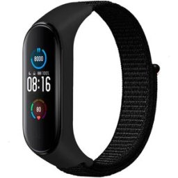 Pulseira Nylon p/ Mi Band 5 e Mi Band 6 (Preto) - XIAOMI