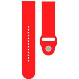 COOL Pulseira Silicone Universal 20mm Amazfit Bip / GTS / Bip Lite / Huawei / Samsung / Oslo (Vermelho) -