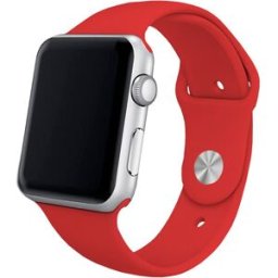 Correia Apple Watch Series 1/2/3/4/5/6/7/SE (38 / 40mm) Borracha (Vermelho) - COOL