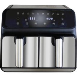 Fritadeira Dupla Air Fryer 8L 1700W (Preto/Cinzento) - UNOLD
