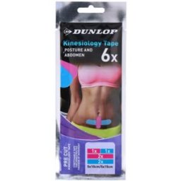 Pack 6x Fita Elástica Kinesiology p/ Postura e Abdómen - DUNLOP