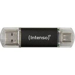 Pen Drive USB 3.2 Twist Line 32GB (Preto) - INTENSO