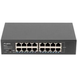 Switch 16 Portas Gigabit Ethernet 10/100/1000 (Preto) - LANBERG