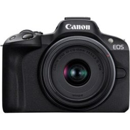 Máquina Fotográfica EOS R50 + Rf-s 18-45mm f/4.5-6.3 Is Stm (Preto) - CANON