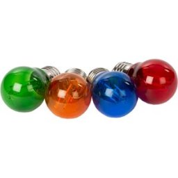 Pack 4x Lâmpadas de Filamento LED E27 A60 4,5W c/ Vidro Colorido - HQPOWER