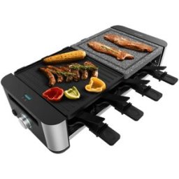 Grelhador Raclette Cheese&Grill 16000 Mixgrill 1400W (Preto/Inox) - CECOTEC