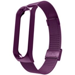 Correia Metálica Milanesa p/ Pulseira Mi Band 5 e Mi Band 6 (Roxo) - XIAOMI
