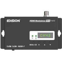 Mini Modulador Digital HDMI "FULL HD" 1080p c/ Display para DVB-T/DVB-C - EDISION