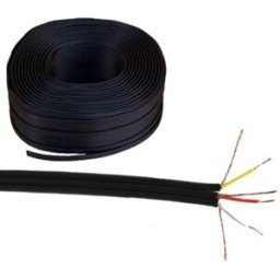 Bobine Cabo Audio e Video 3 Condutores Preto (100 mts)
