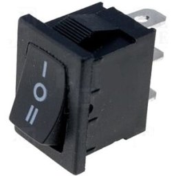 Interruptor Mini Unipolar SP3T ON-OFF-ON 3A