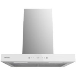 Exaustor Chaminé Bolero Flux TT 60cm 605500 550m3/h (Vidro Branco/Inox) - CECOTEC