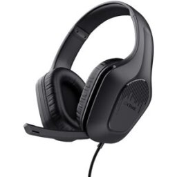 Auscultadores Headset Gaming GXT 417 Zirox c/ Fios Jack 3.5mm (Preto) - TRUST