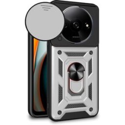 Capa p/ Xiaomi Redmi A3 Hard Ring Prata - COOL