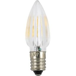 Lampada LED (tipo Vela) E10 24V Branco Q. 3000K