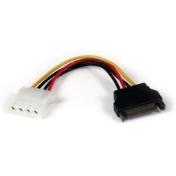 Cabo de Alimentação SATA 15 PIN -> Molex 4 PIN - STARTECH