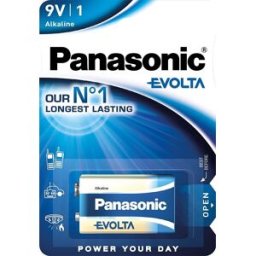 Pilha Alcalina 9V 6LR61 - Panasonic EVOLTA