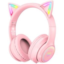 Auscultadores Headset Bluetooth B90 RGB (Rosa) - ONIKUMA