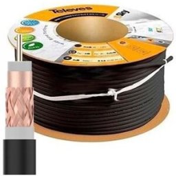 Bobine Cabo Coaxial ITED4 Cobre T100plus, 16RtC Preto (100 mts) - TELEVES