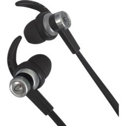 Auriculares Stereo c/ Fios e Microfone (Preto/Prateado) - ESPERANZA