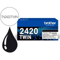 Pack 2x Toner TN-2420 (Preto) - BROTHER