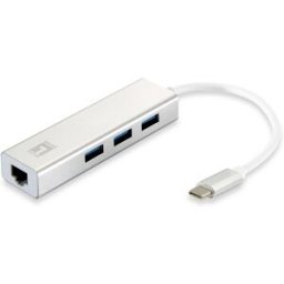 Placa de Rede USB-0504 Ethernet 1000 Mbit/s - LEVELONE