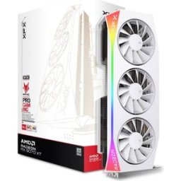 Pine XFX Placa Gráfica AMD Radeon RX 9070 XT "RDNA 4" Mercury OC White Gaming 16GB GDDR6 - XFX