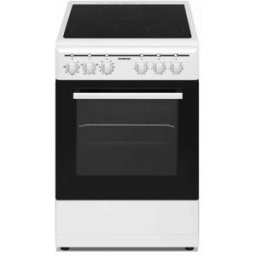 Fogão Elétrico c/ Placa Vitrocerâmica 3 Zonas 42L 50cm (Preto/Branco) - INFINITON