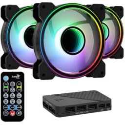 Pack 3x Ventoinhas Mirage 12 ARGB Pro 120mm 1300RPM - AEROCOOL
