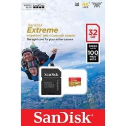 Cartão de Memória Extreme Micro SDHC 32GB + Adaptador - SANDISK