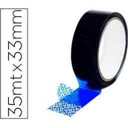 Fita de Adesiva Q-Connect de Seguranca Azul 35 Mt X 33 mm
