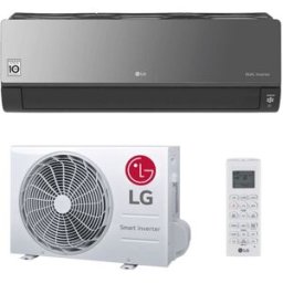 Ar Condicionado AC-09-BK.NSJ + AC-09-BK.UA3 9000BTU Interior/Exterior (Preto) - LG