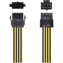 Cabo de Alimentação Macho 8 Pinos - 8 Pinos (30cm) - AISENS