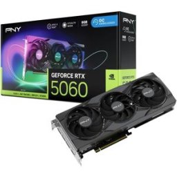 Placa Gráfica GeForce RTX 5060 Gaming RGB Triple Fan OC 8GB GDDR7 DLSS4 - PNY