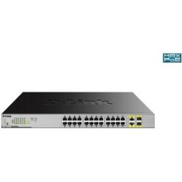 Switch de Rede Não-Gerido L2 Gigabit Ethernet 1000 Mbit/s PoE Preto (24 portas) - D-LINK