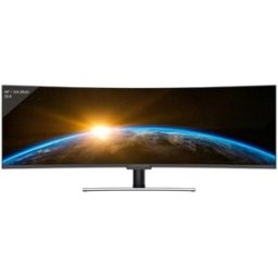 Monitor Curvo 49" QLED VA UltraWide Dual Full HD (Preto) - LC-POWER