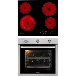 Pack Forno Elétrico 76L (Inox) + Placa Vitroceramica 4 Zonas - JOCEL
