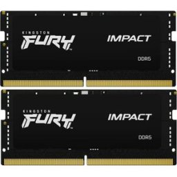 Memória RAM SO-DIMM Fury Impact 64GB (2x32GB) DDR5-5600MHz CL40 Preta - KINGSTON