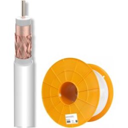 Bobine Cabo Coaxial ITED4 Cobre T100plus, 16RtC Branco (100 mts) - TELEVES
