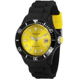 Relógio Analógico U4486-02 40MM (Preto / Amarelo) - MADISON