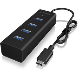 Hub USB C - 4x USB A (Preto) - ICY BOX