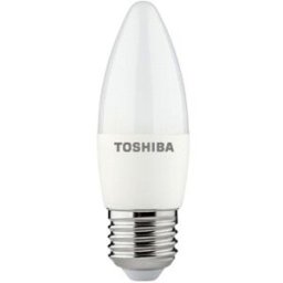Lâmpada LED C35 E27 5W 3000K - TOSHIBA