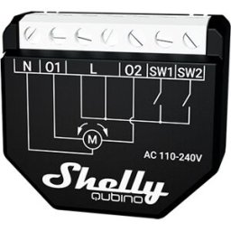 Módulo Interruptor p/ Autom. Z-Wave™ c/ Med. Cons. e Contr. Estores 10A - Shelly Qubino Wave Shutter