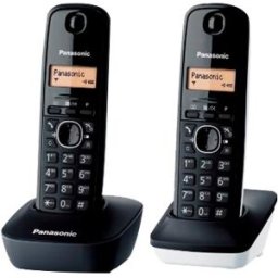 Pack 2x Telefone s/ Fios 1612 Duo (Preto/Branco) - PANASONIC