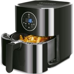 AIGOSTAR Fritadeira Eléctrica s/ Óleo Mini Cube 1500W 3,5L (Preto)
