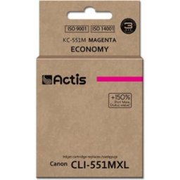 Tinteiro Compatível CLI-551M Canon (Magenta) - ACTIS
