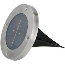 Projetor Encastar de Chão LED Solar Exterior (Ø 12cm) - GRUNDIG
