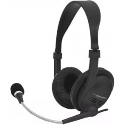 Auscultadores Headset EH115 c/ Micro (Preto) - ESPERANZA