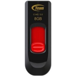 Pen Drive C145 8 GB USB Type-A 3.2 Gen 1 (3.1 Gen 1) (Preto, Vermelho) - TEAM GROUP