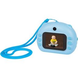 Câmara Fotográfica Infantil 12Mpx Full HD 1080p c/ Impressora Instantânea (Azul) - BLOW